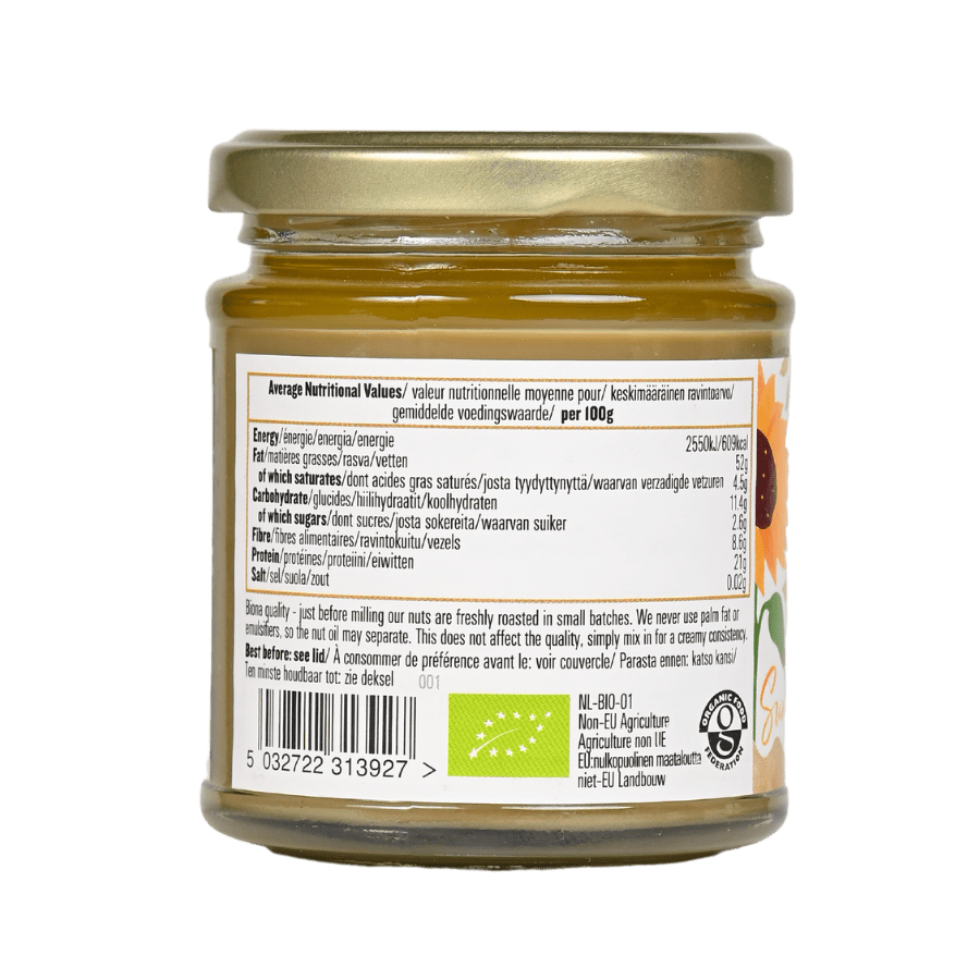 Bơ hạt hướng dương hữu cơ – Biona Organic (170g)