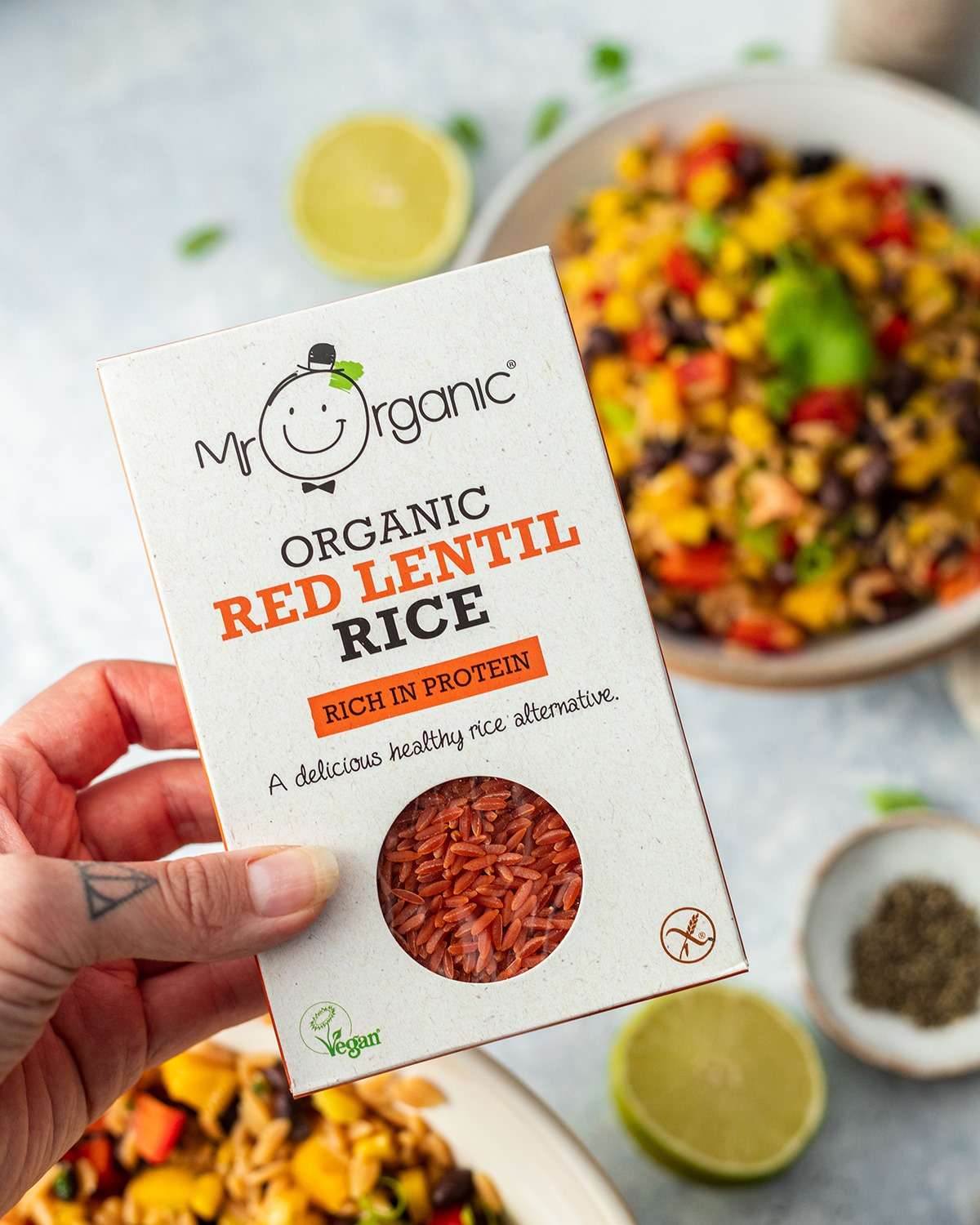 Gạo đậu lăng đỏ hữu cơ Mr Organic – Rich Protein (250g)