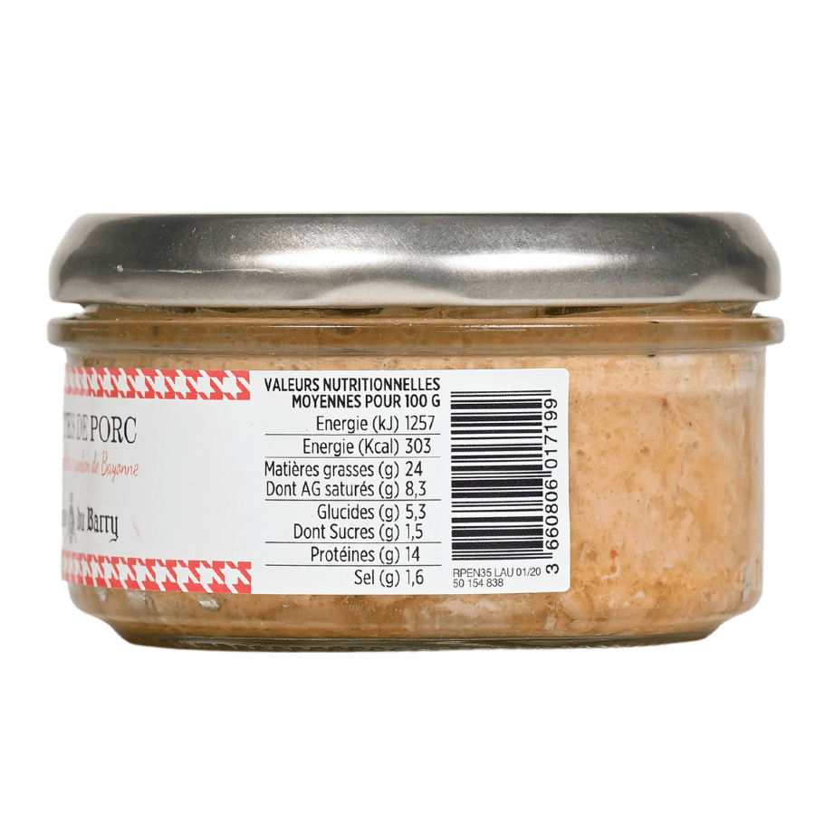 Pate Pháp – Thịt heo, tiêu Espelette – Maison (140gr)