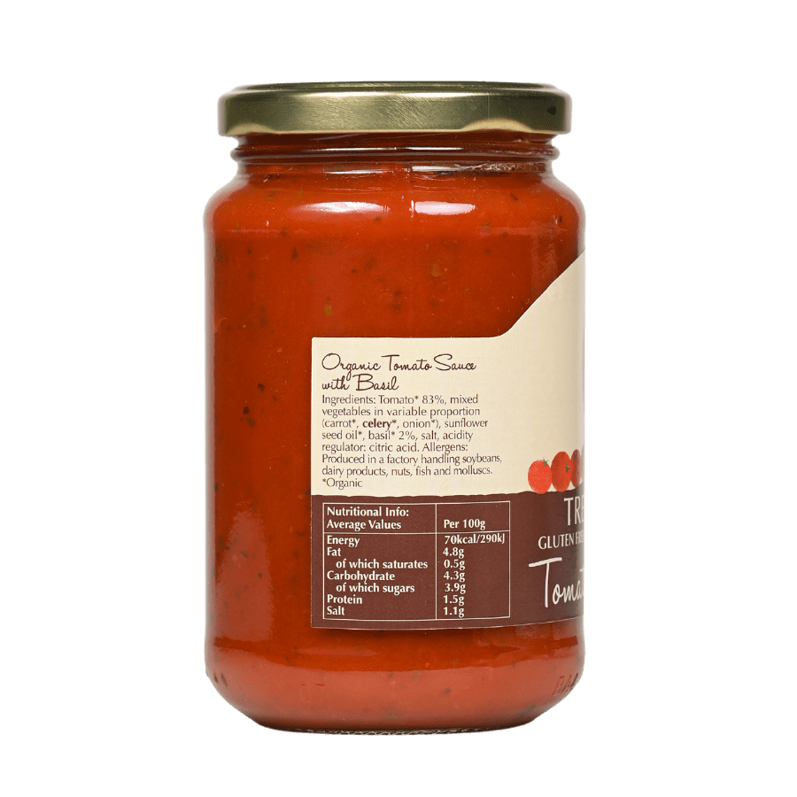 Nước xốt Mì Ý hữu cơ Tree of Life – Tomato & Basil (350g)