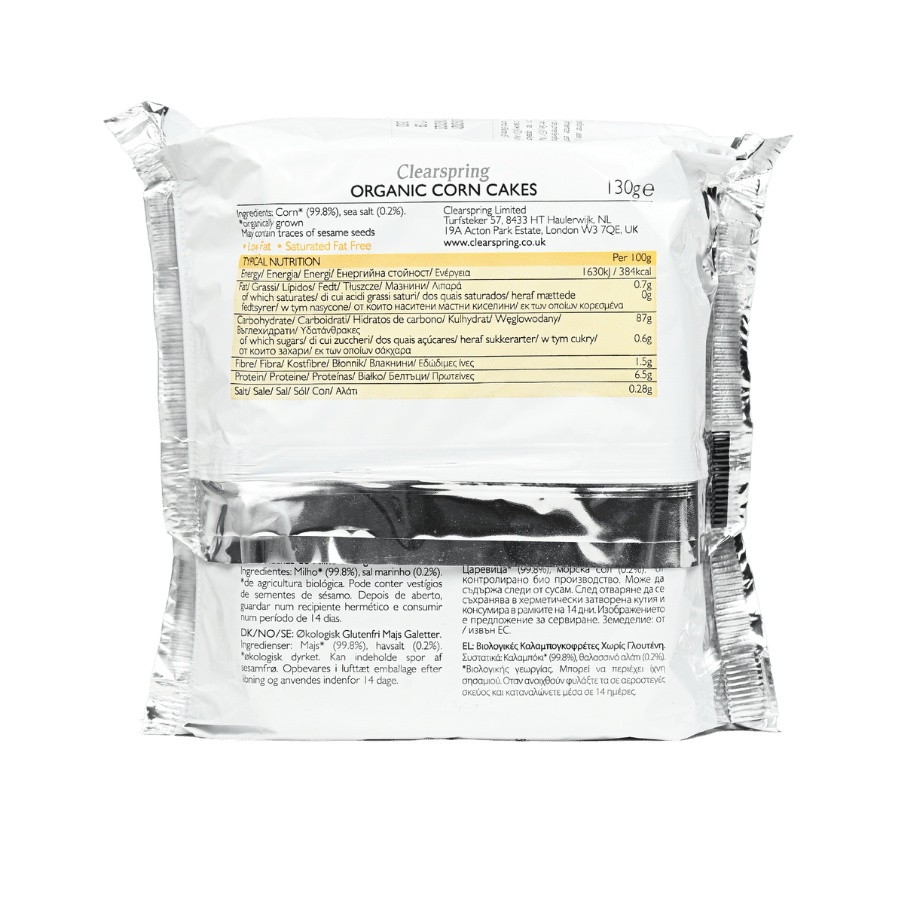 Bánh bắp hữu cơ – Clearspring (130g)