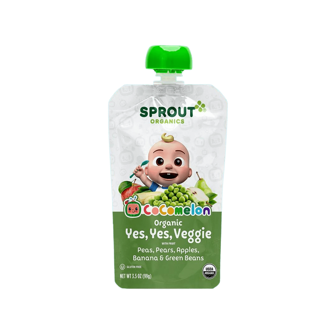 Trái cây nghiền hữu cơ Cocomelon – Sprout Organics – 6 month+