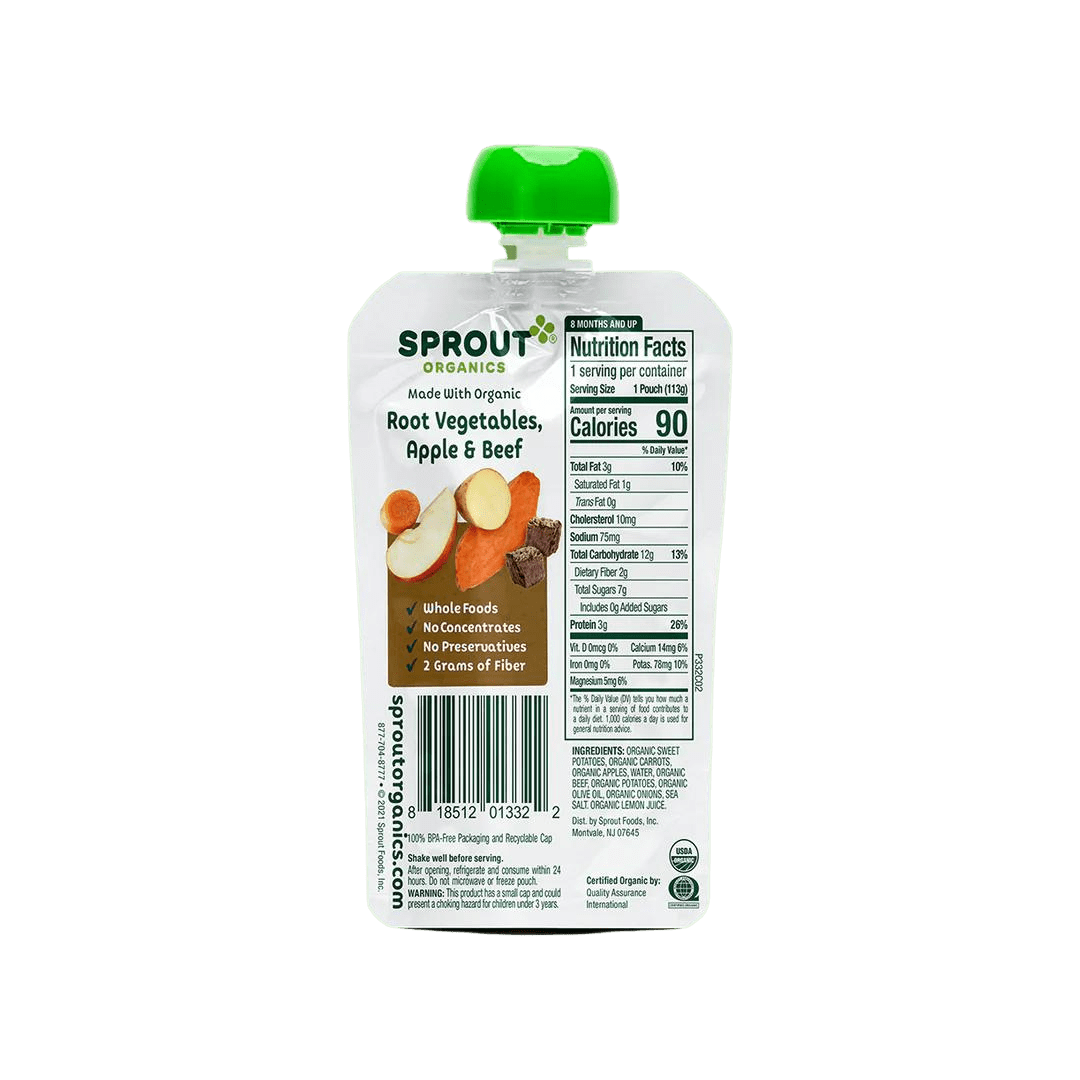 Cháo dinh dưỡng hữu cơ – Sprout Organics – 8 month+