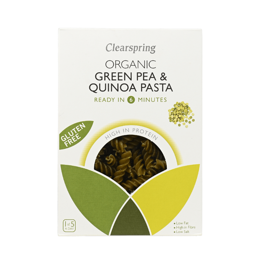 Pasta đậu xanh, hạt Quinoa hữu cơ – Clearspring (250g)