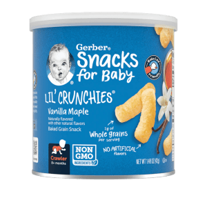 Bánh ăn dặm Gerber Lil Crunchies - Vani & Maple - 8 month+ (42g)