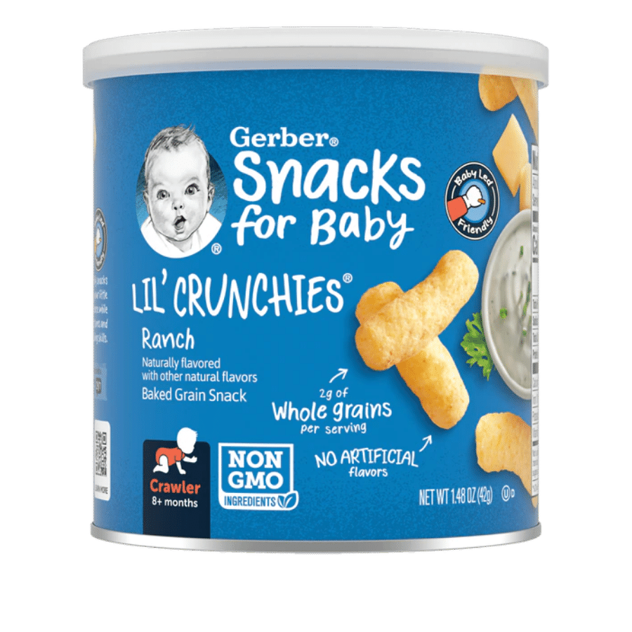 Bánh ăn dặm Gerber Lil Crunchies – Sốt Ranch – 8 month+ (42g)