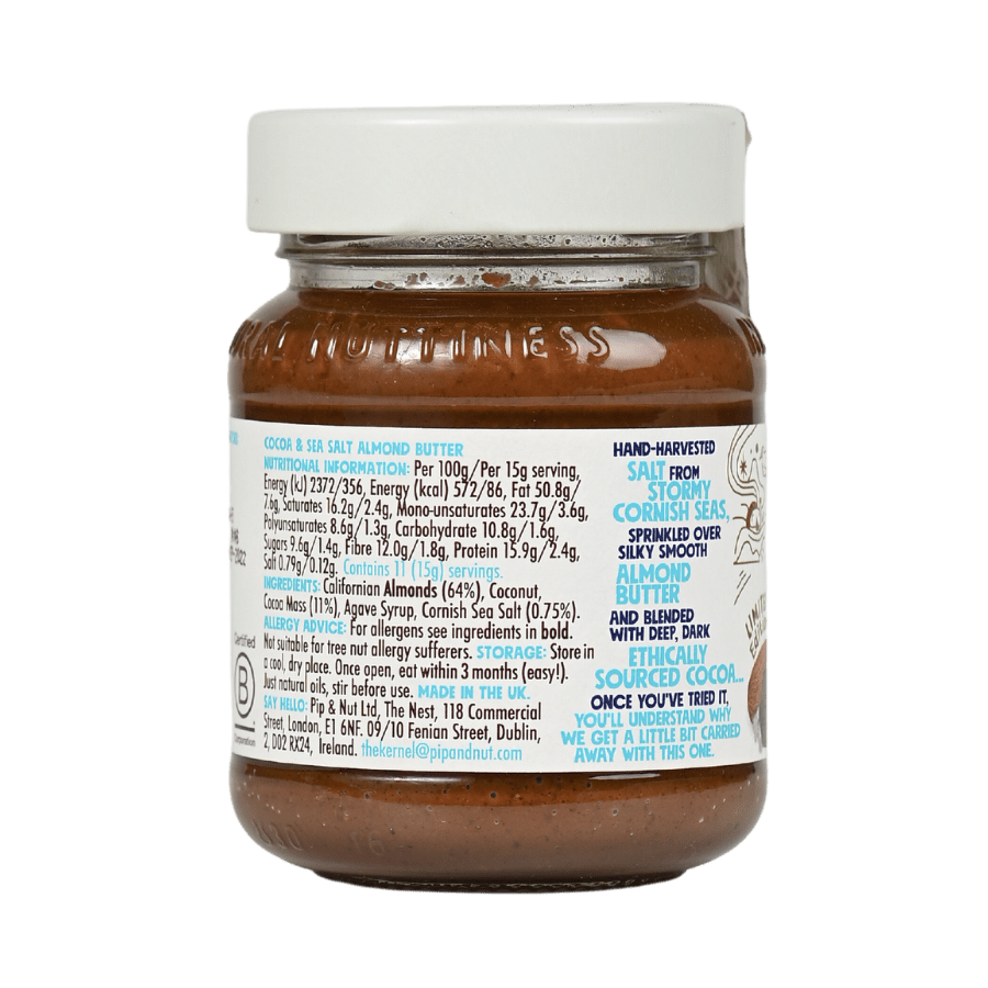 Bơ hạnh nhân hữu cơ – Socola – Pip&Nut (170g)