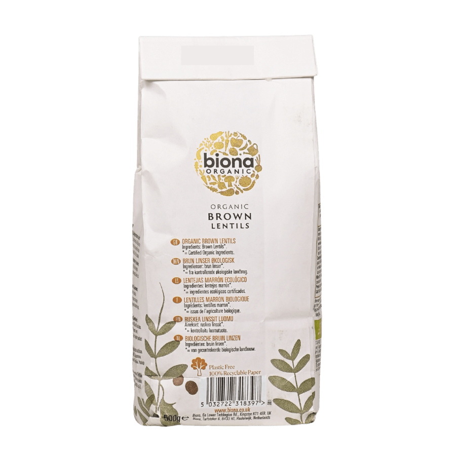 Đậu lăng nâu hữu cơ – Biona Organic (500g)