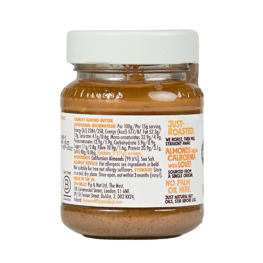 Bơ hạnh nhân hữu cơ giòn – Pip&Nut (170g)