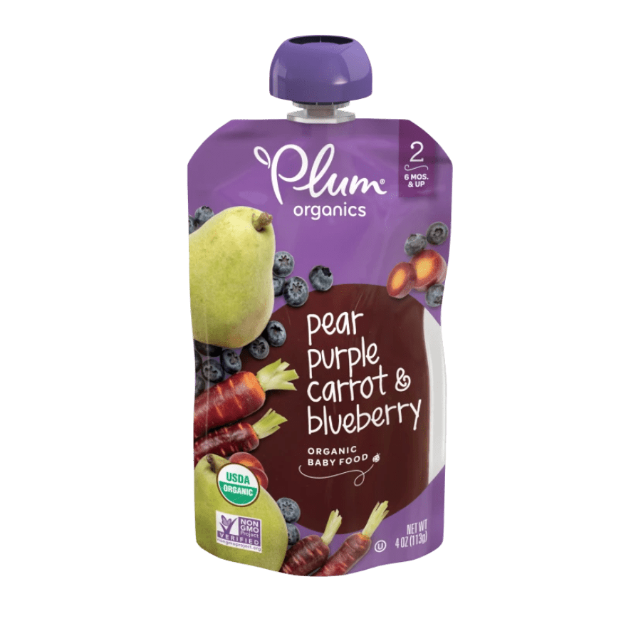 Trái cây nghiền hữu cơ mix rau củ Plum Organics (99g) – 6 month+
