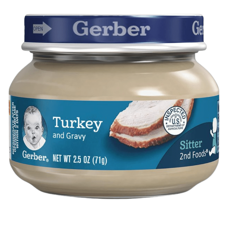 Hũ dinh dưỡng bổ sung kẽm Gerber – Thịt gà tây – 6 month+ (71g)