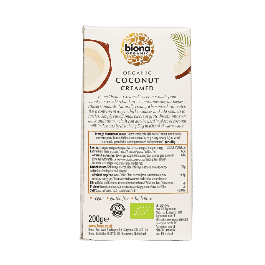 Cream dừa hữu cơ – Biona Organic (250g)