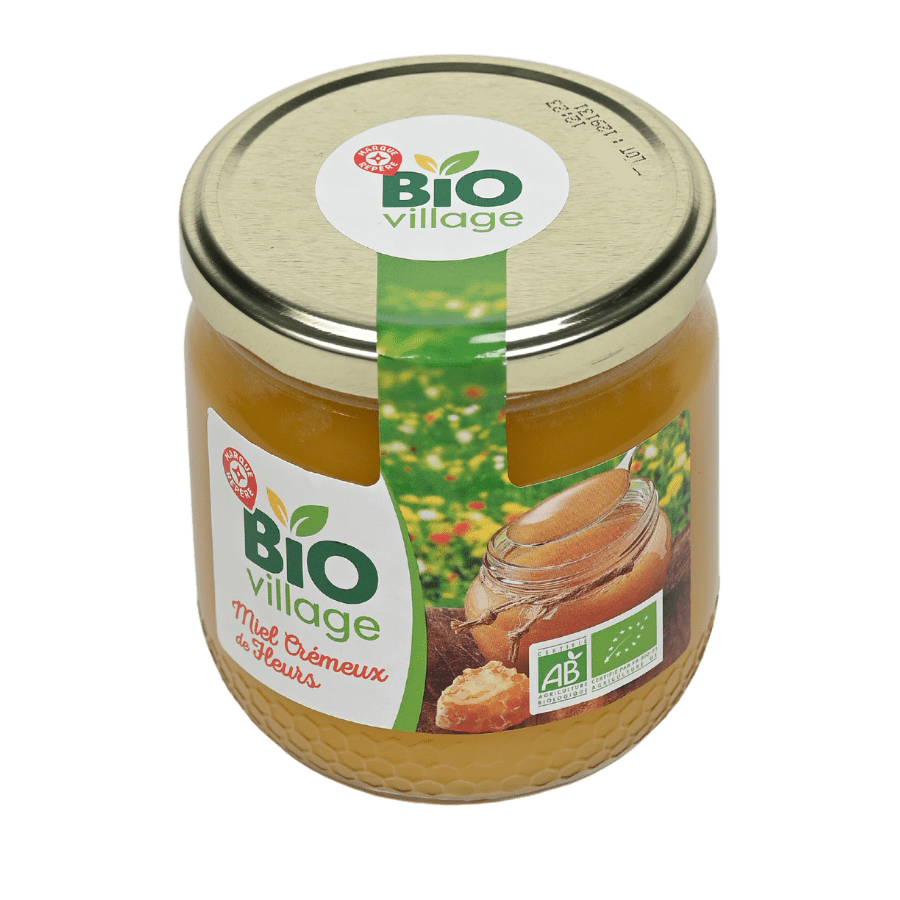 Mật ong hoa nhãn hữu cơ dạng kem – BiO village (500g)