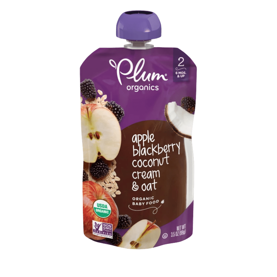 Trái cây nghiền hữu cơ mix ngũ cốc Plum Organics (99g) – 6 month+