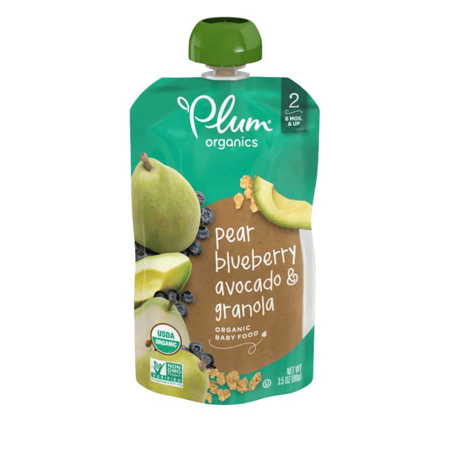 Trái cây nghiền hữu cơ mix ngũ cốc Plum Organics (99g) – 6 month+