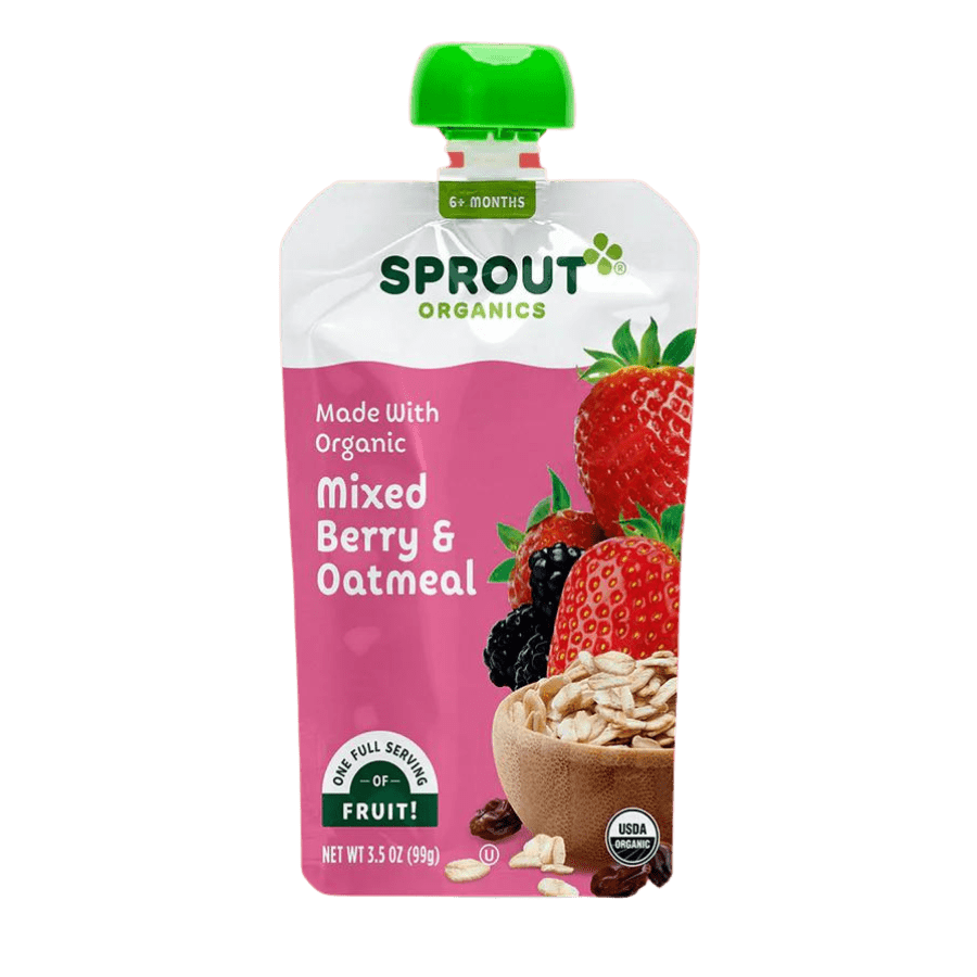 Trái cây nghiền mix yến mạch – Sprout Organics – 6 month+