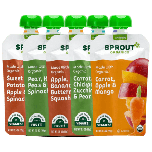 Trái cây nghiền hữu cơ mix rau củ - Sprout Organics - 8 month+