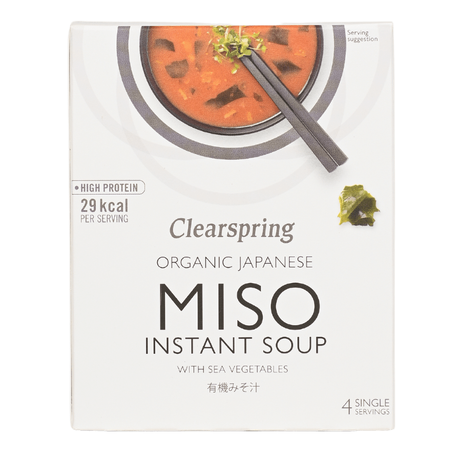 Súp Miso hữu cơ với Rong biển – Clearspring (40g)