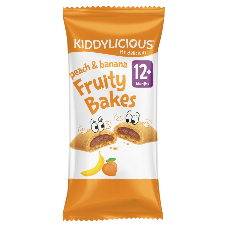 Bánh quy nhân trái cây – Đào&Chuối – Kiddylicious (132g)