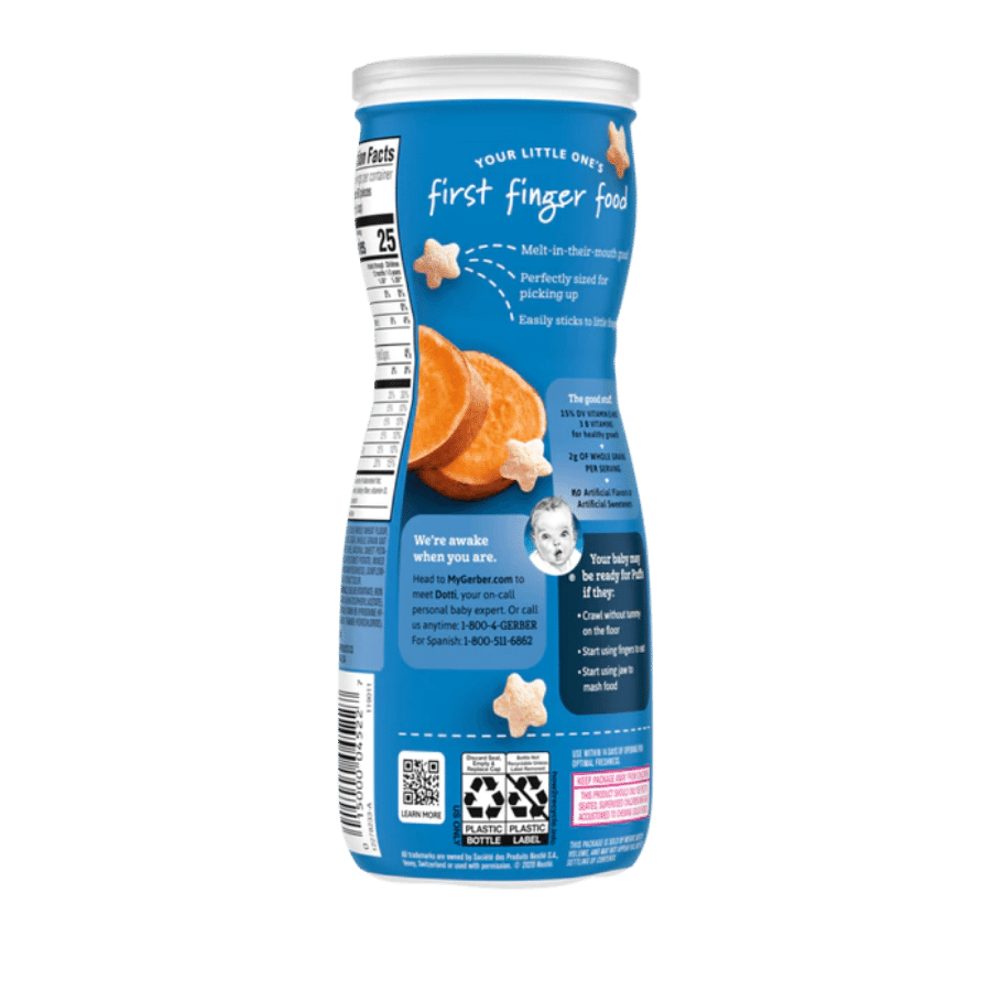 Bánh Puffs ăn dặm Gerber – Khoai lang – 8 month+ (42g)