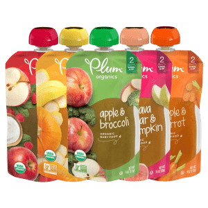 Trái cây nghiền hữu cơ mix rau củ Plum Organics (99g) - 6 month+