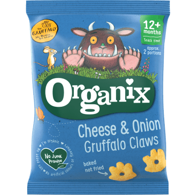 Bim bim ăn dặm Organix – Phô mai & Hành (60g) – 12 month+