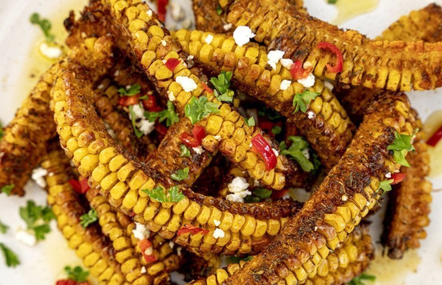 Barbecue seasoning spicy corn ribs