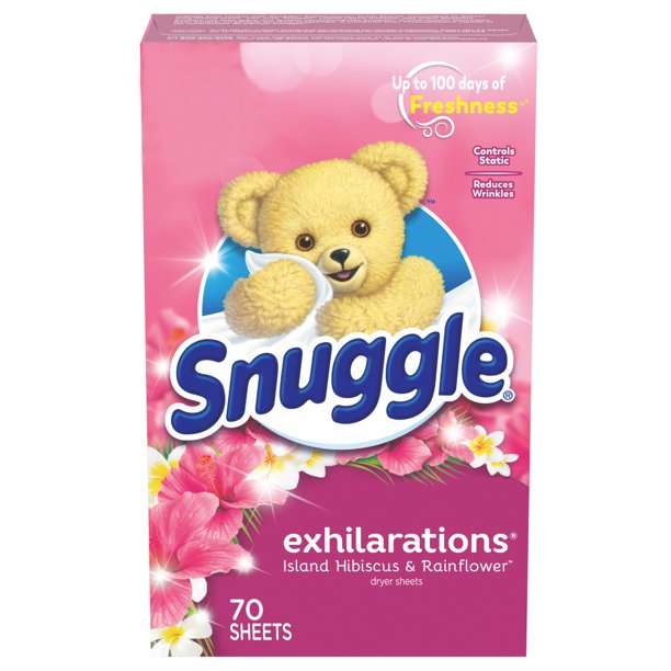 Giấy thơm quần áo – Hoa dâm bụt & Tóc tiên – Snuggle (70 tờ)