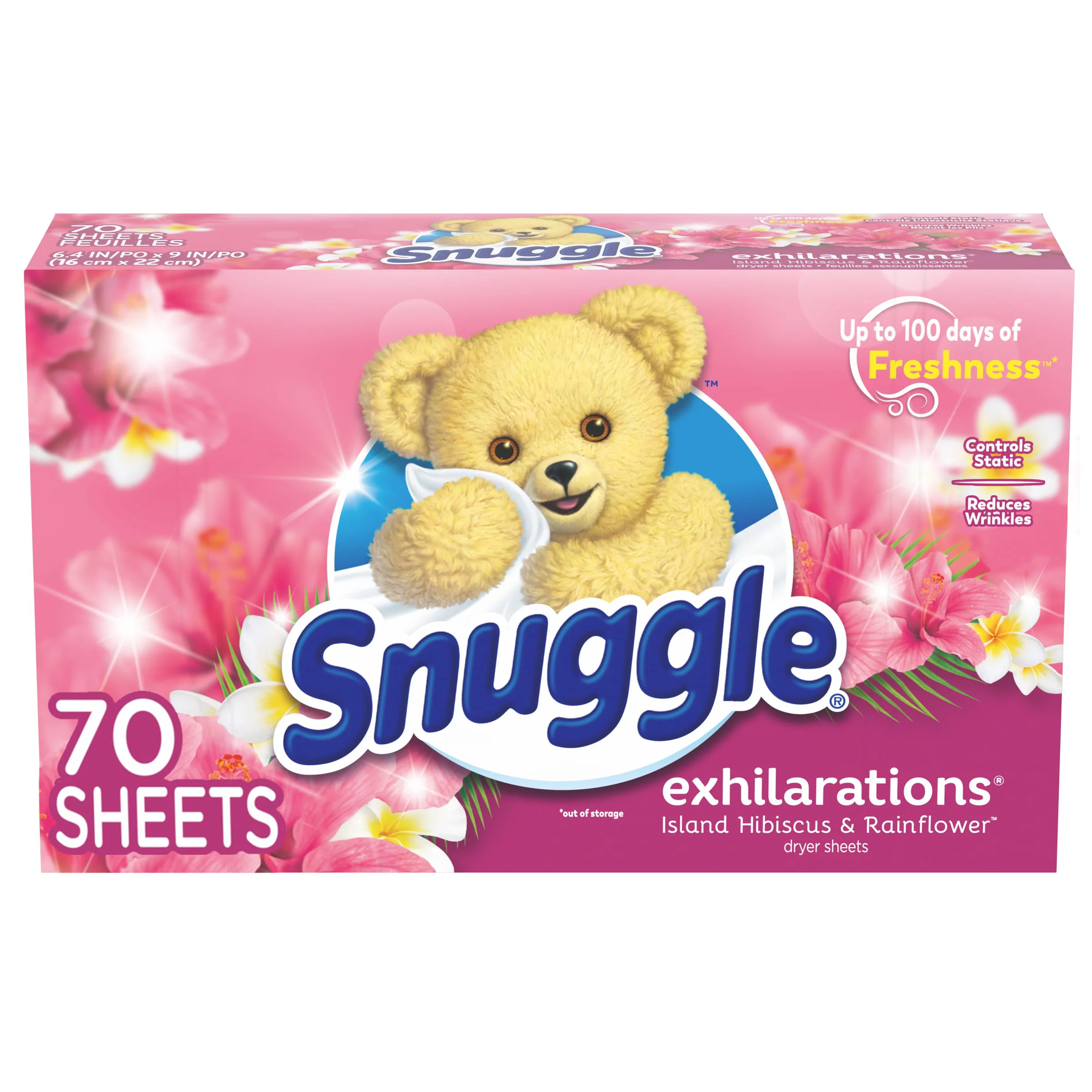 Giấy thơm quần áo – Hoa dâm bụt & Tóc tiên – Snuggle (70 tờ)