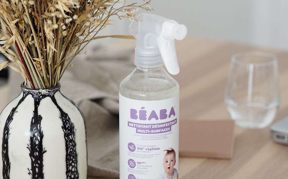 Dung dịch tẩy rửa, khử trùng hữu cơ cho bé – BÉABA (500ml)