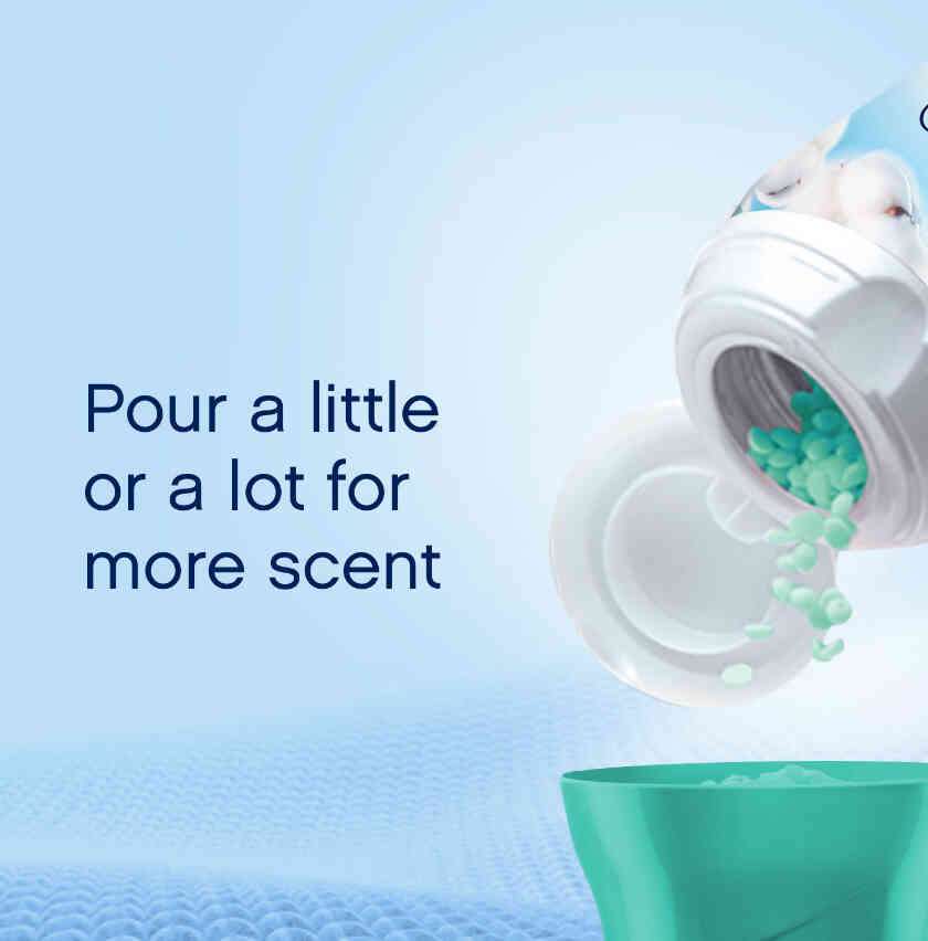 Hạt giặt xả tăng cường mùi hương – Hương cotton mềm mại (570g)