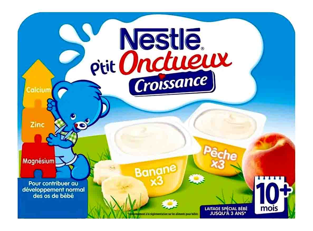 Sữa chua phô mai mini Nestle  – Vị Chuối và Đào (85g) – 6 month+