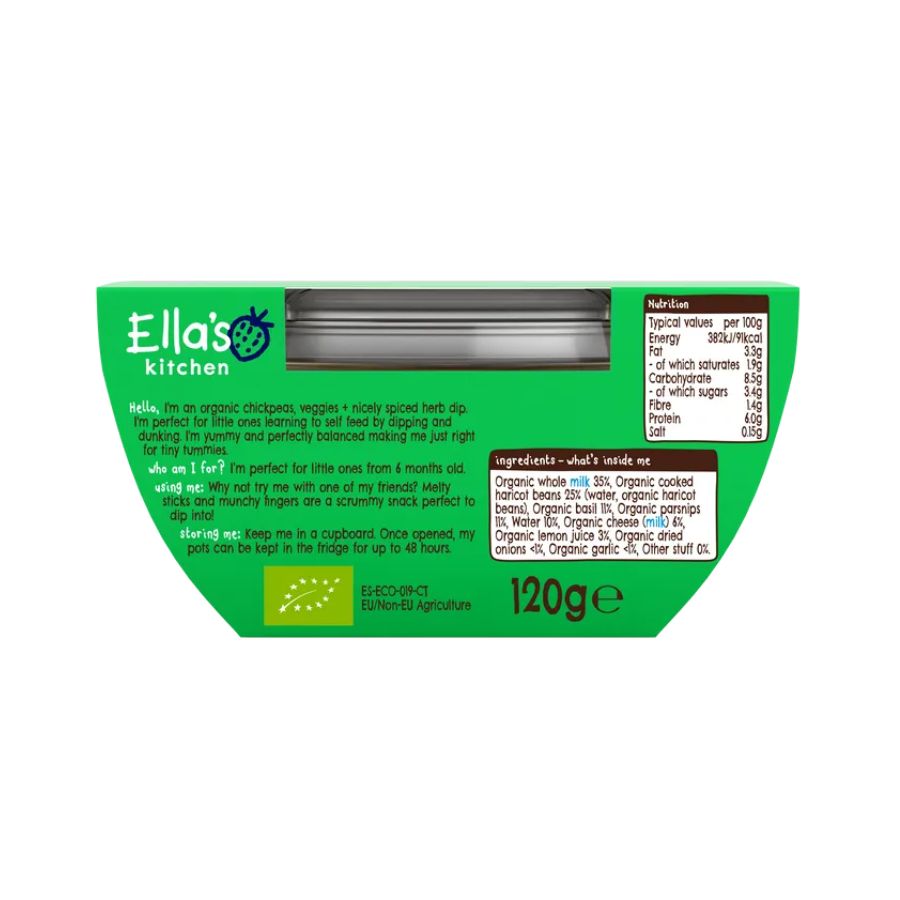 Sốt Pesto hữu cơ cho bé Ella's Kitchen 7 month+ (120g) An's Kitchen